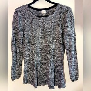 Cupio Black and White Knit Women's Sweater